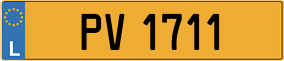 Trailer License Plate
